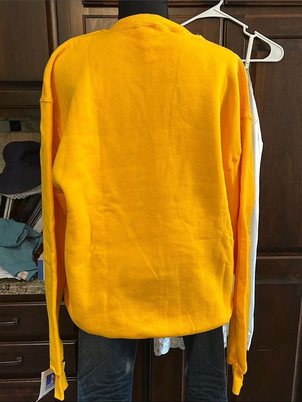 1980’s Deadstock Russell Yellow Georgia Tech Crewneck Sweatshirt - GRAIL